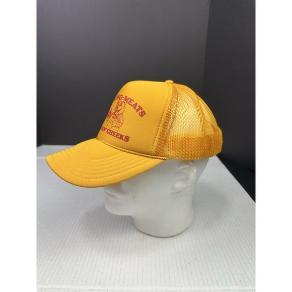 Smokin Meat & Clappin Cheeks Funny Trucker SnapBack Hat/Cap - Picture 3 of 6